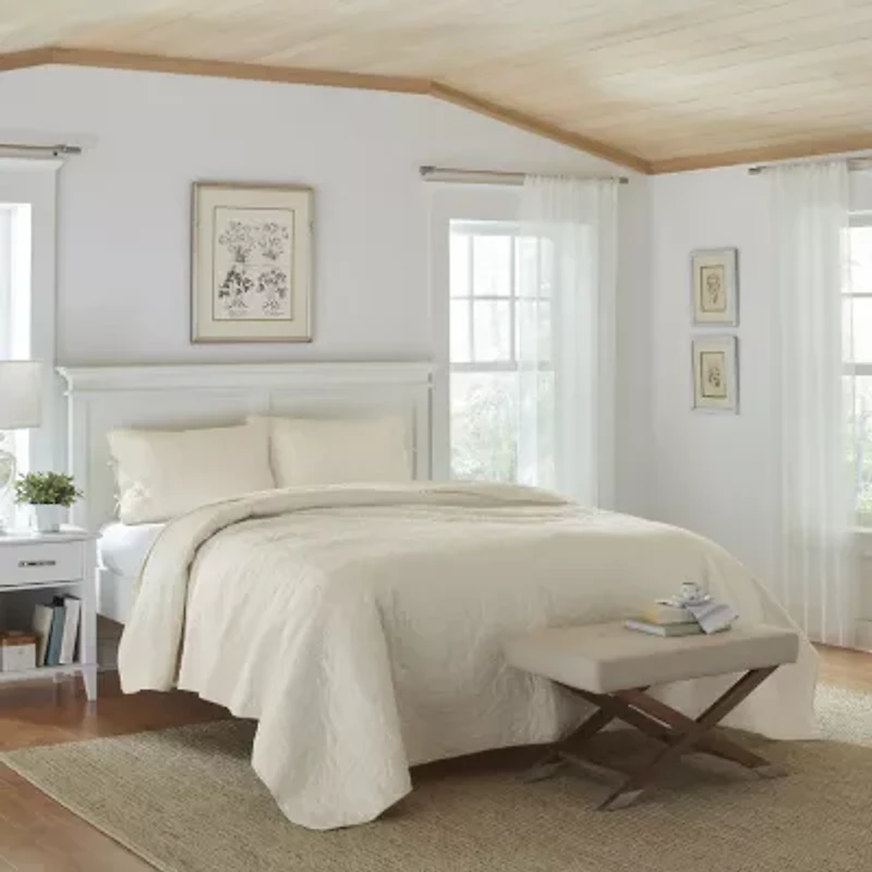 Laura Ashley Felicity Floral Reversible Quilt Set