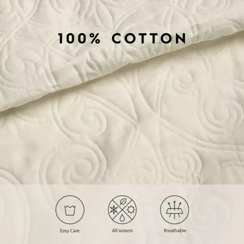 Laura Ashley Felicity Floral Reversible Quilt Set