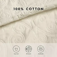 Laura Ashley Felicity Floral Reversible Quilt Set