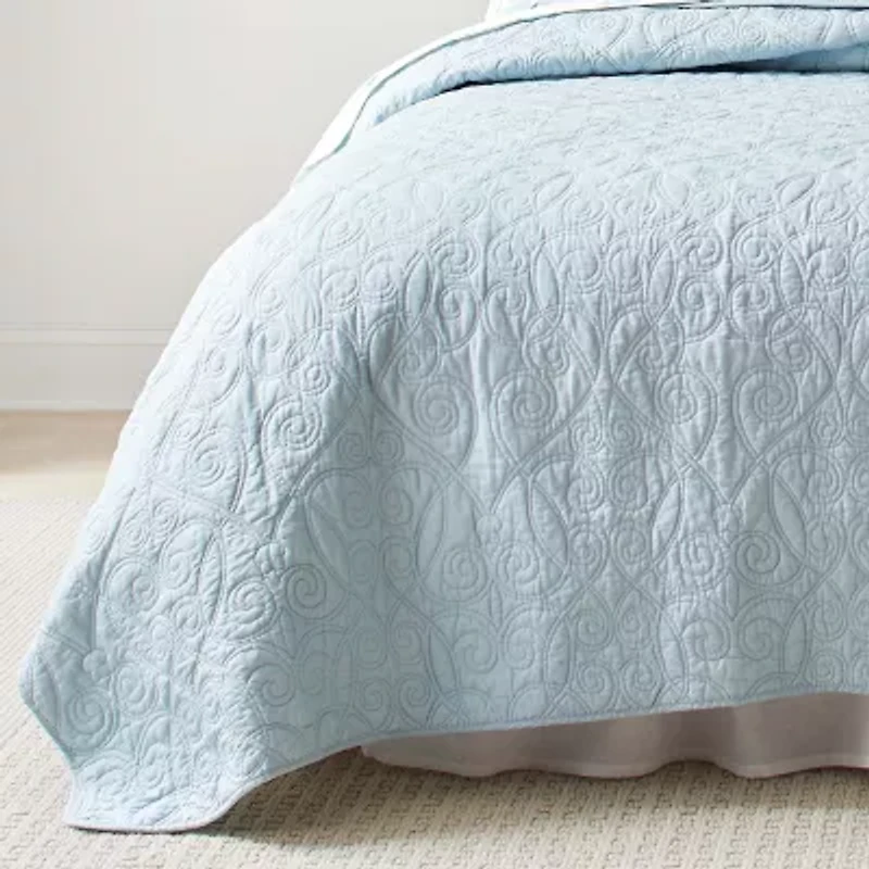 Laura Ashley Felicity Floral Reversible Quilt Set