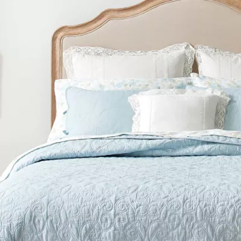 Laura Ashley Felicity Floral Reversible Quilt Set