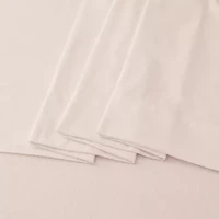 Linery Cotton Solid Flannel Wrinkle Resistant Sheet Set