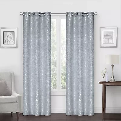 Regal Home Gilmore Grommet Top Energy Saving Light-Filtering Set of 2 Curtain Panel