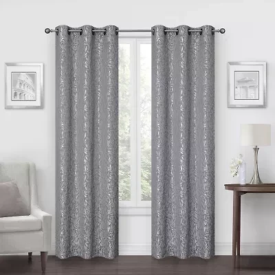 Regal Home Gilmore Grommet Top Energy Saving Light-Filtering Set of 2 Curtain Panel