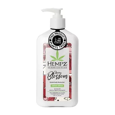 Hempz Limited Edition Cherry Blossom Herbal Body Moisturizer 17 Oz.