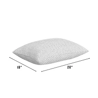 Bodipedic Home Memory Foam Cluster Pillow With Charcoal Cover