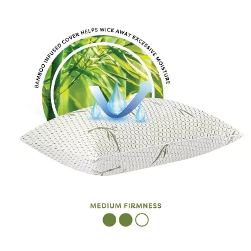 Bodipedic Home Memory Foam Cluster Pillow With Rayon Cover