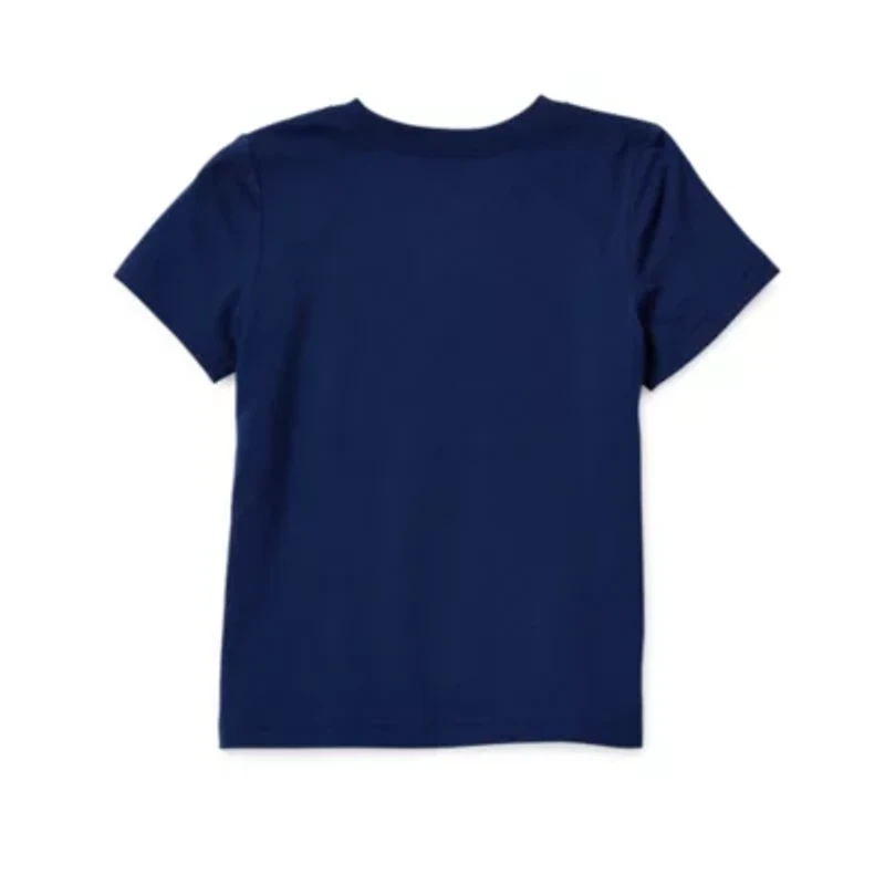 Okie Dokie Toddler & Little Boys Crew Neck Short Sleeve Regular Fit Graphic T-Shirt