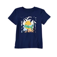 Okie Dokie Toddler & Little Boys Crew Neck Short Sleeve Regular Fit Graphic T-Shirt