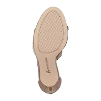 JS Jessica Simpson Womens Round Open Toe Stiletto Heel Pumps