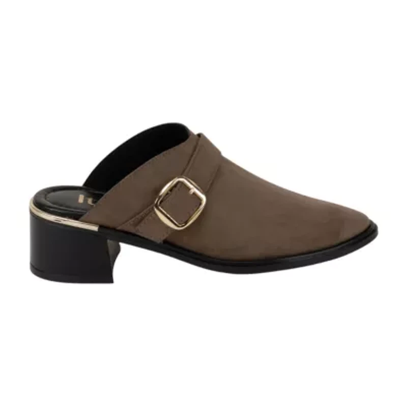 Italian Shoemakers Svana Womens Almond Closed Toe Mules