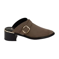 Italian Shoemakers Svana Womens Almond Closed Toe Mules