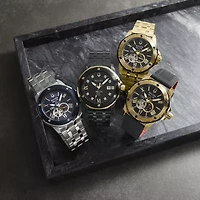 Bulova Marine Star Series A Mens Automatic Chronograph Silver Tone Stainless Steel Bracelet Watch 98a302