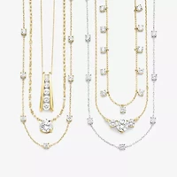 (G-H, Si2-I1) Womens 2 CT. T.W. Lab Grown White Diamond 10K Gold 18 Inch Pendant Necklace