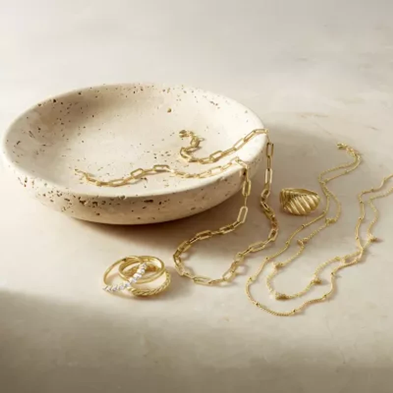 Silver Addiction Womens 11.5MM 14K Gold Over Band