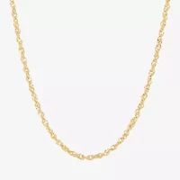 Limited Quantities! Womens 14K Gold 18 Inch Singapore Chain Necklace