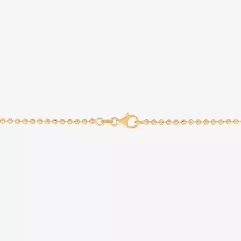 Limited Quantities! Womens 14K Gold 30 Inch Bead Chain Necklace