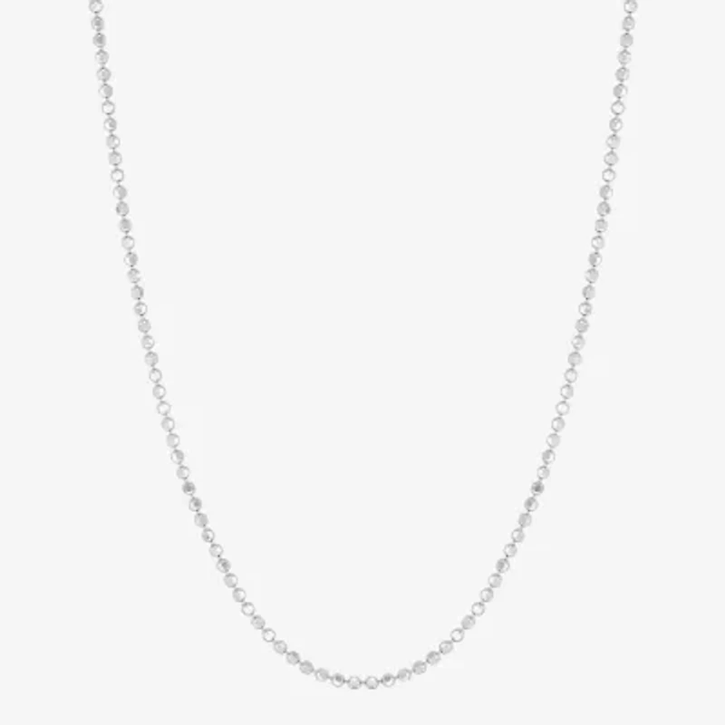 Limited Quantities! Womens 14K Gold 18 Inch Bead Chain Necklace