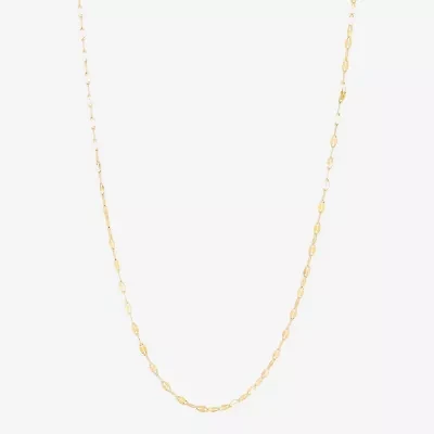 Limited Quantities! Womens 10K Gold 18 Inch Fashion Chain Necklace
