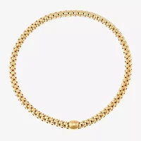 Limited Quantities! Womens 14K Gold 7.25 Inch Hollow Popcorn Chain Bracelet