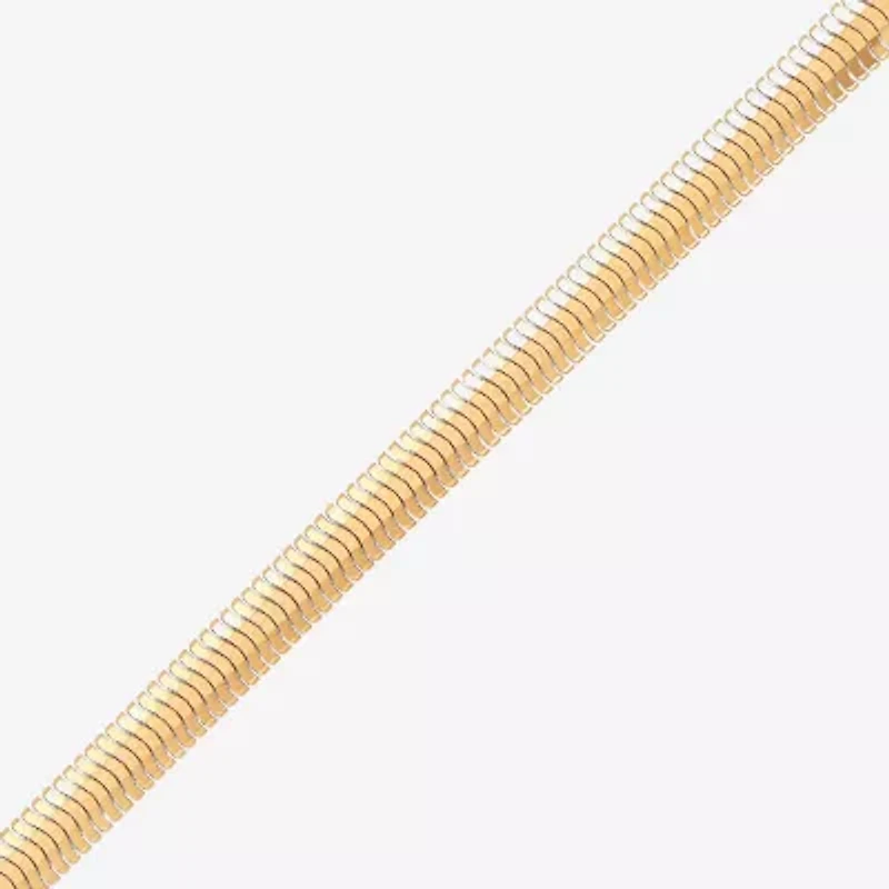 Limited Quantities! Womens 14K Gold 7 Inch Solid Snake Chain Bracelet
