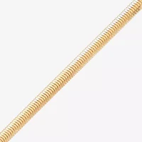 Limited Quantities! Womens 14K Gold 7 Inch Solid Snake Chain Bracelet