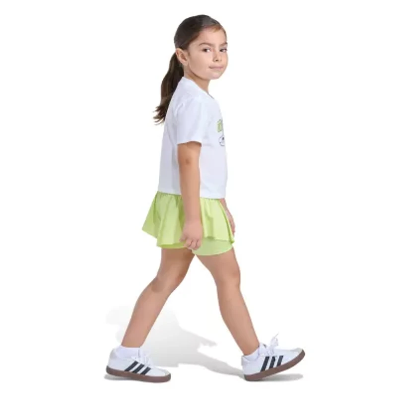 adidas Little Girls 2-pc. Short Set