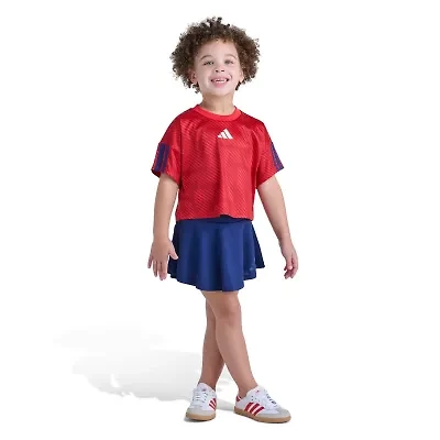 adidas Little Girls 2-pc. Skort Set