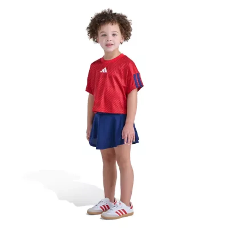 adidas Little Girls 2-pc. Skort Set