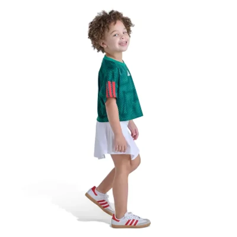 adidas Little Girls 2-pc. Skort Set