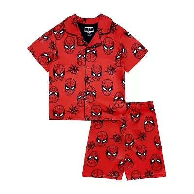 Disney Collection Boys Spiderman 2-pc. Big Kids Pajama Sets
