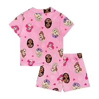 Disney Collection Girls Princess 2-pc. Big Kids Pajama Sets