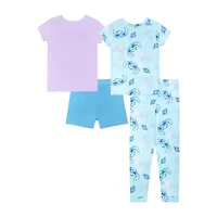 Disney Collection Girls Lilo & Stitch 4-pc. Big Kids Pajama Sets