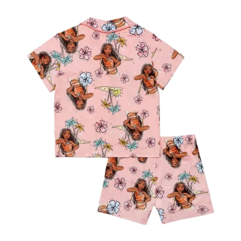 Disney Collection Toddler Girls Moana 2-pc. Pajama Sets