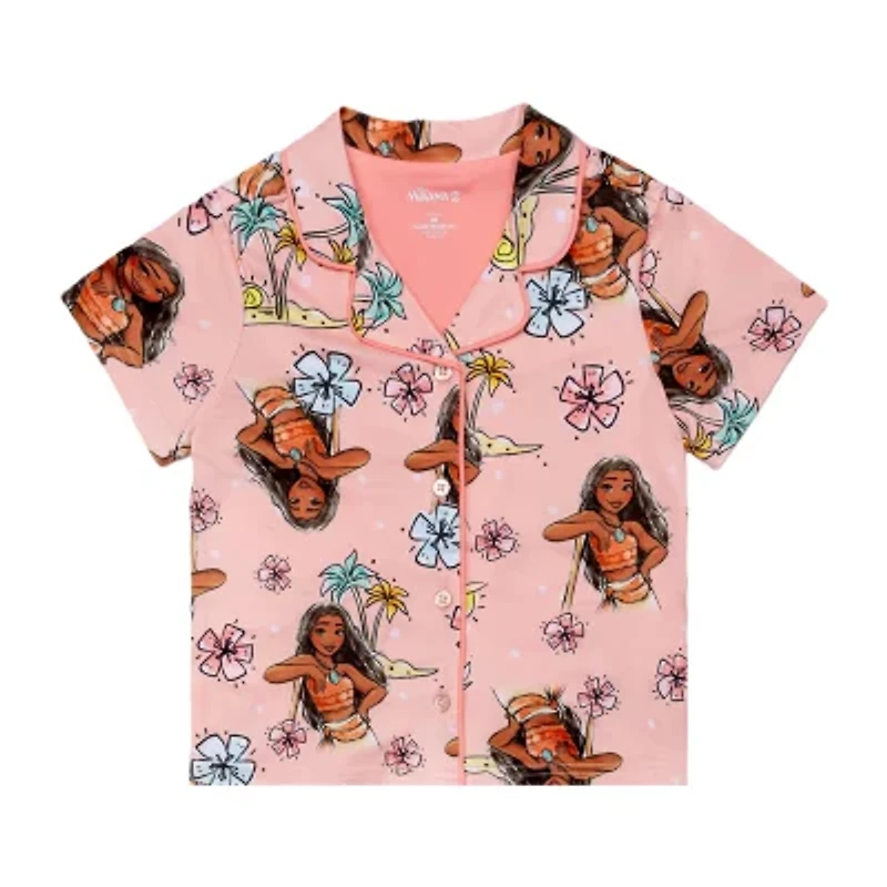 Disney Collection Toddler Girls Moana 2-pc. Pajama Sets