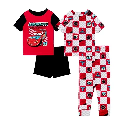 Disney Collection Toddler Boys Cars 4-pc. Pajama Sets