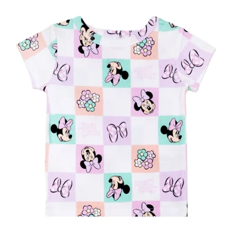 Disney Collection Toddler Girls Minnie Mouse 4-pc. Pajama Sets