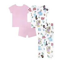 Disney Collection Toddler Girls Princess 4-pc. Pajama Sets