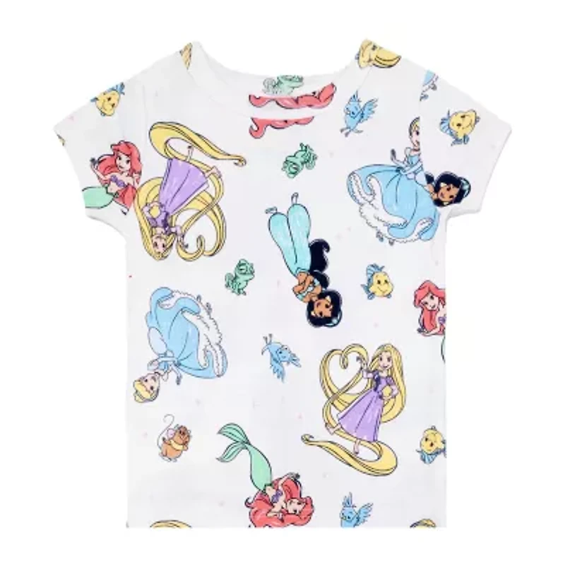 Disney Collection Toddler Girls Princess 4-pc. Pajama Sets