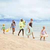 Thereabouts Little & Big Kid Girls Striped One Piece Swimsuit