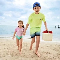 Okie Dokie Toddler & Little Girls 2-pc. Rash Guard Set