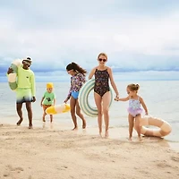 Okie Dokie Toddler & Little Girls Striped One Piece Swimsuit