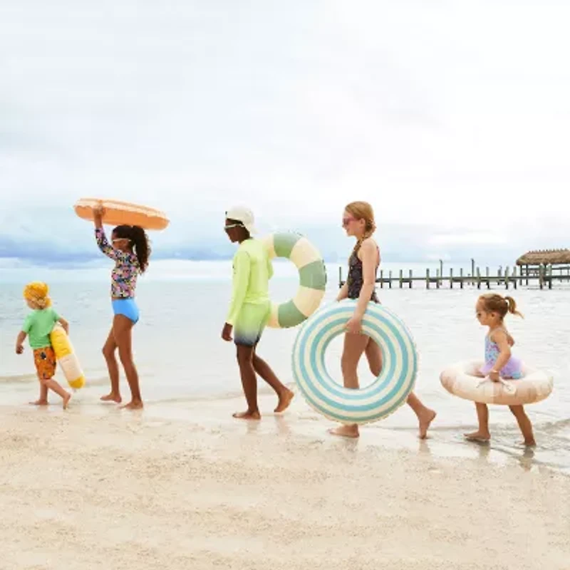 Okie Dokie Toddler & Little Girls Striped One Piece Swimsuit