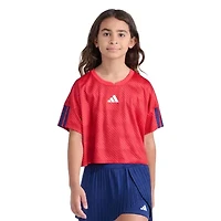 adidas Big Kid Girls Crew Neck Short Sleeve Jersey