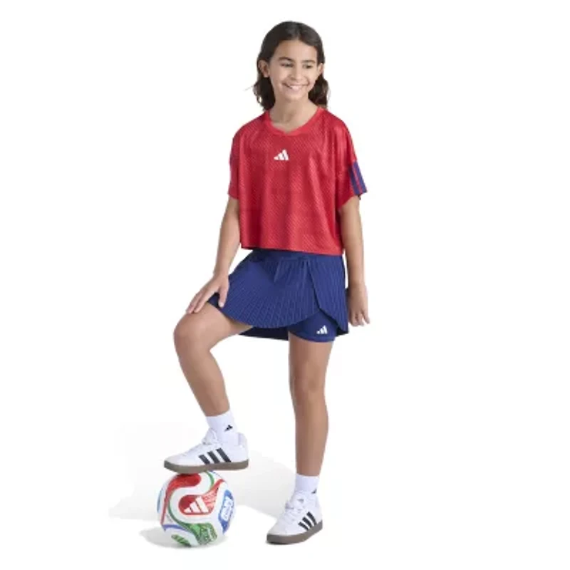 adidas Big Kid Girls Crew Neck Short Sleeve Jersey