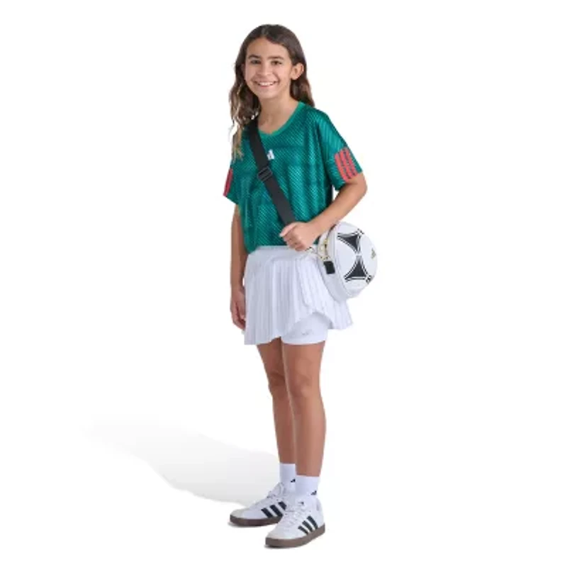 adidas Big Kid Girls Split Crew Neck Short Sleeve Jersey