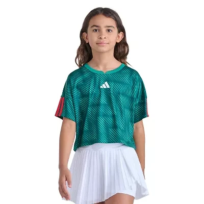 adidas Big Kid Girls Split Crew Neck Short Sleeve Jersey