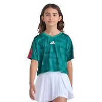adidas Big Kid Girls Split Crew Neck Short Sleeve Jersey