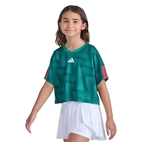 adidas Big Kid Girls Split Crew Neck Short Sleeve Jersey