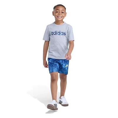 adidas Little Boys 2-pc. Short Set
